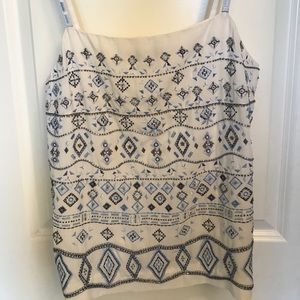 Beaded camisole tank top